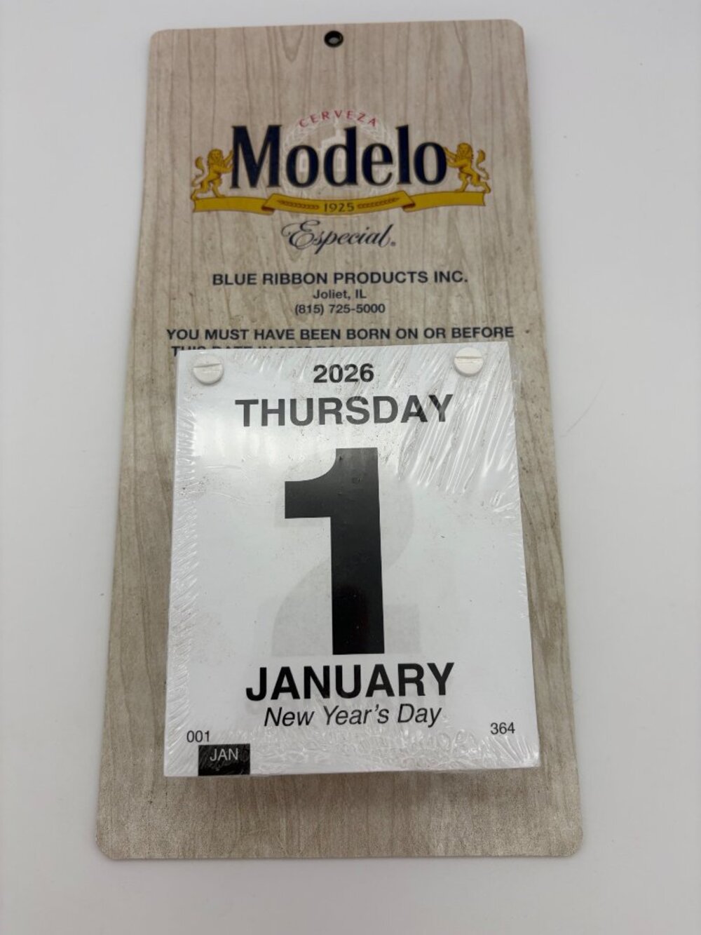 Modelo Especial 2026 Age Verification Calendar Bar Sign Beer Advertising Display